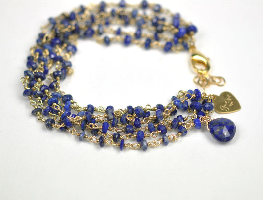 Lapis Lazuli Bracelet - One Color / One Size - Jewelry & Accessories - Bracelets & Bangles