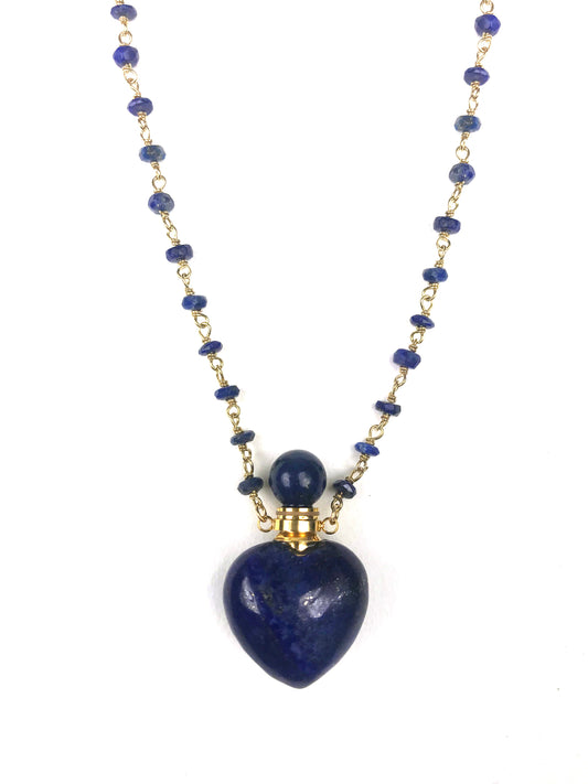Lapis Lazuli Heart Necklace - One Color / One Size - Jewelry & Accessories - Necklaces & Pendants
