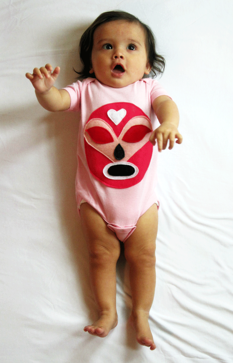 Luchador Rosa - Pink Mexican Wrestler - Onesie - Kids & Babies - Mother & Kids - Boys’ Clothing
