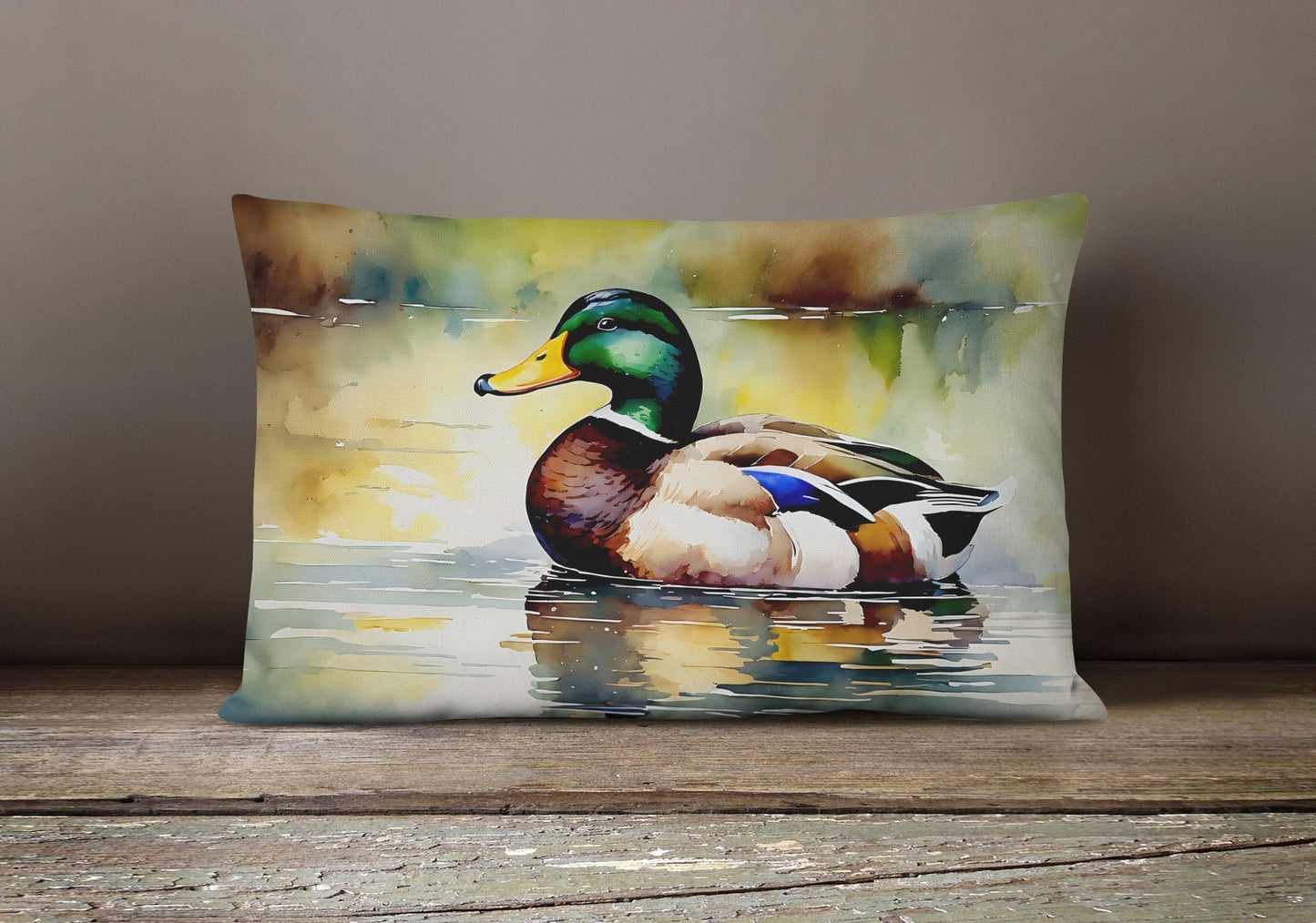 Mallard Throw Pillow - One Color / One Size - Home & Garden - Home Textile - Pillows