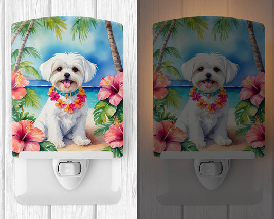 Maltese Luau Ceramic Night Light - One Color / One Size - Home & Garden - Home Improvement - Lights & Lighting - Night
