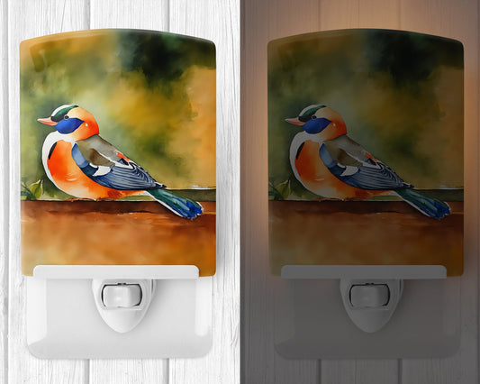 Mandarin Duck Ceramic Night Light - One Color / One Size - Home & Garden - Home Improvement - Lights & Lighting - Night