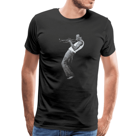 Miles Davis Playing His Trumpet Artwork T-Shirt - Men’s Fashion - Men’s Clothing - Shirts - Short Sleeve Shirts