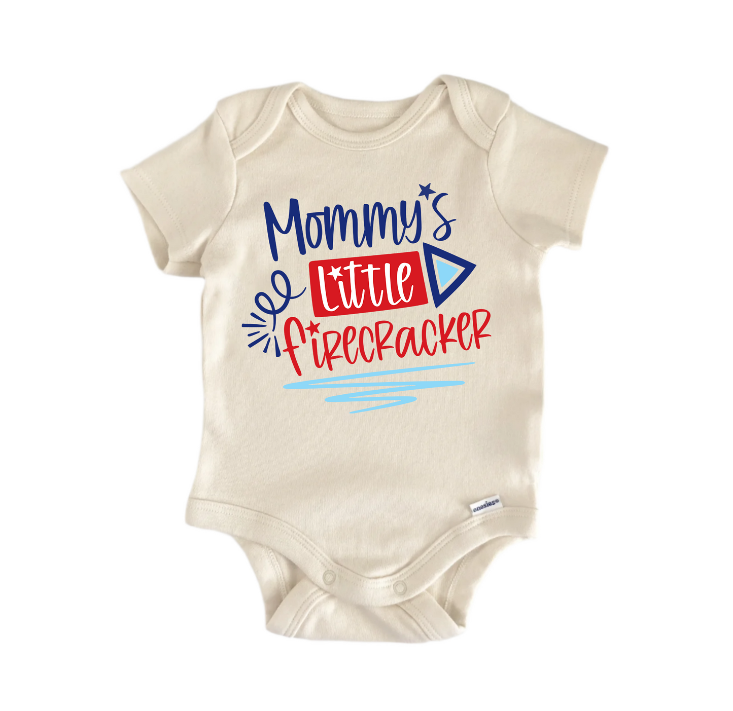 Mommy’s Little Firecracker July 4th Patriotic - Baby Boy Girl Clothes Bodysuit - Kids & Babies - Mother & Kids - Boys’