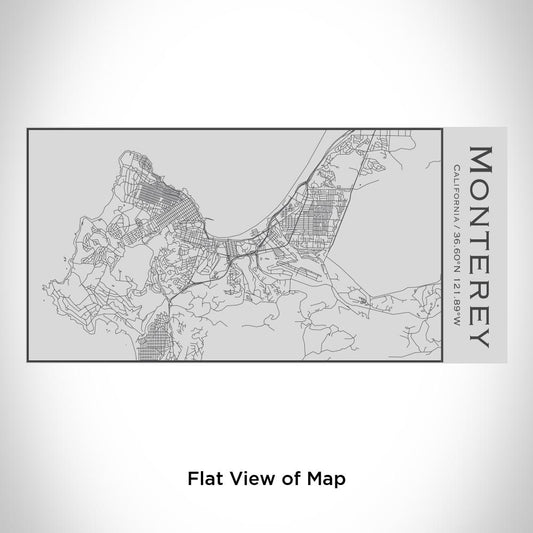 Monterey - California Map Insulated Bottle - Drinkware