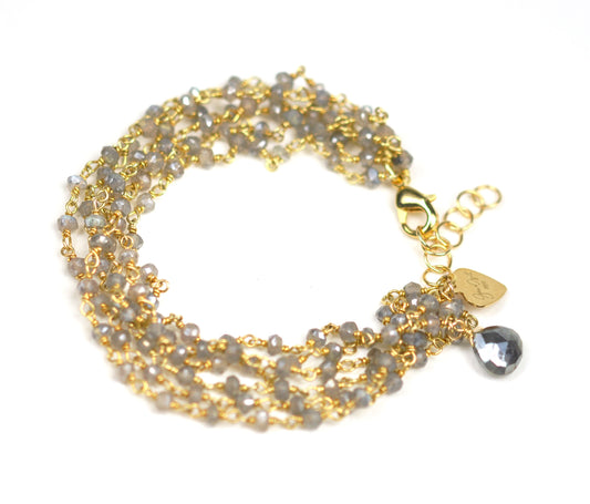 Mystic Labradorite Bracelet - One Color / One Size - Jewelry & Accessories