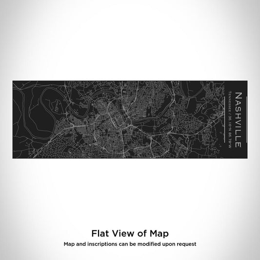 Nashville - Tennessee Map Insulated Cup in Matte Black - Drinkware