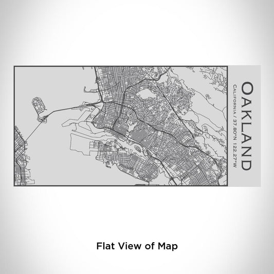 Oakland - California Map Insulated Bottle - Drinkware