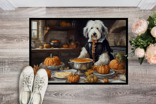 Old English Sheepdog Fall Kitchen Pumpkins Doormat - One Color / One Size - Home & Garden - Home Textile - Carpets &