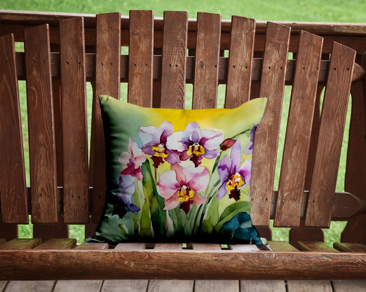 Orchids in Watercolor Throw Pillow - One Color / One Size - Home & Garden - Home Textile - Pillows