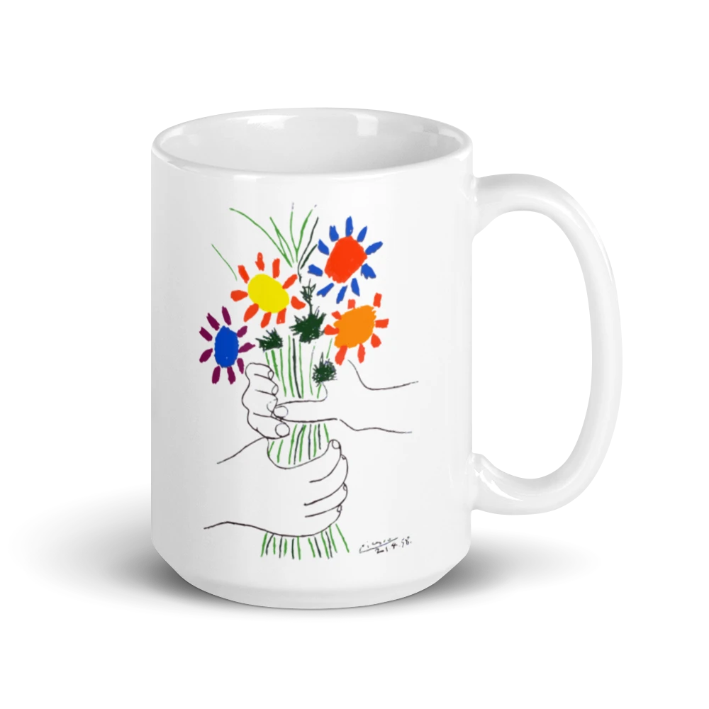 Pablo Picasso Bouquet of Peace 1958 Artwork Mug - Home & Garden - Kitchen Dining & Bar - Coffeeware