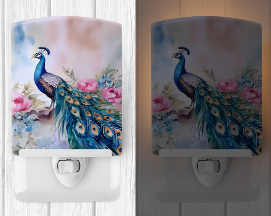 Peacock Ceramic Night Light - One Color / One Size - Home & Garden - Home Improvement - Lights & Lighting - Night Lights