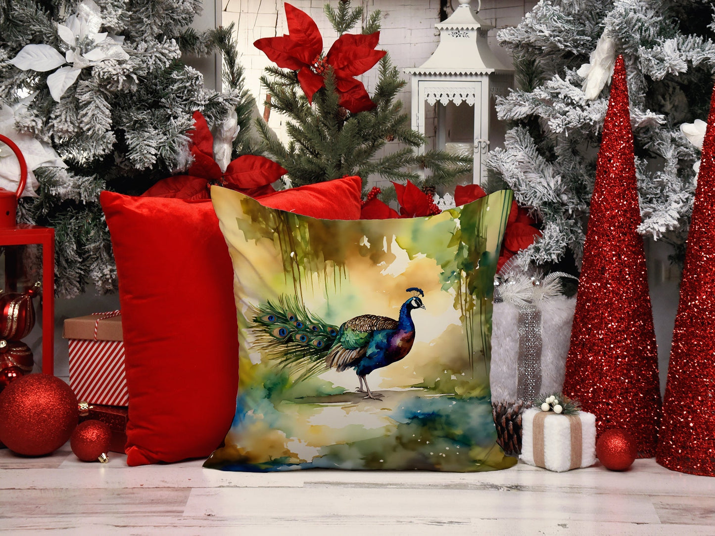 Peacock Throw Pillow - One Color / One Size - Home & Garden - Home Textile - Pillows
