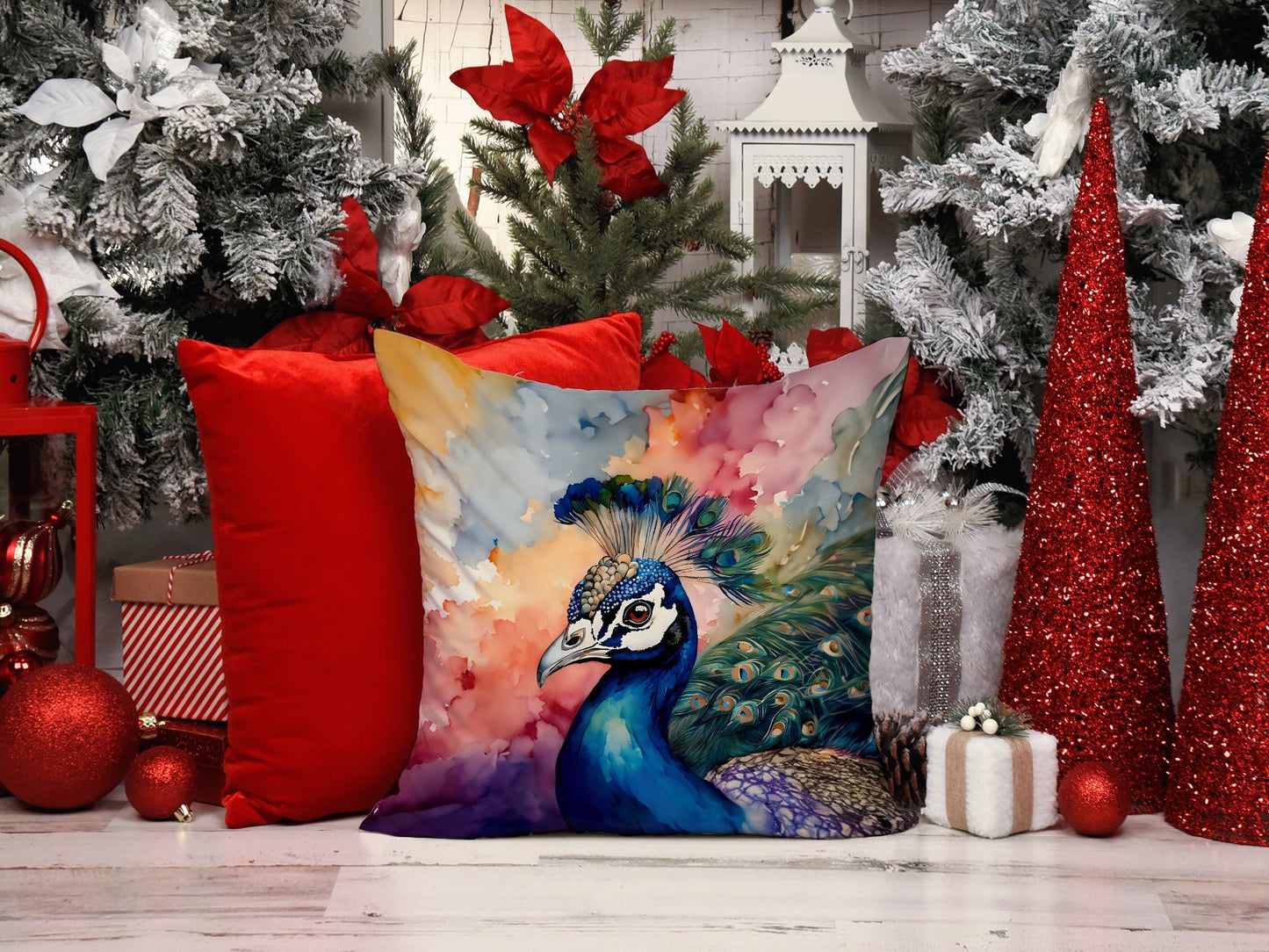 Peacock Throw Pillow - One Color / One Size - Home & Garden - Home Textile - Pillows
