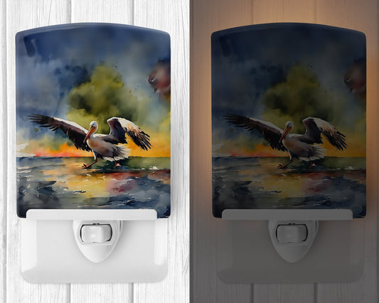 Pelican Ceramic Night Light - One Color / One Size - Home & Garden - Home Improvement - Lights & Lighting - Night Lights