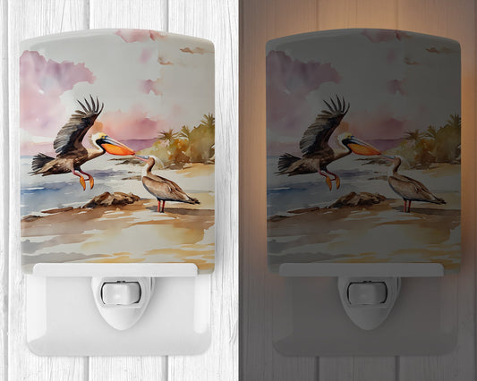 Pelican Ceramic Night Light - One Color / One Size - Home & Garden - Home Improvement - Lights & Lighting - Night Lights