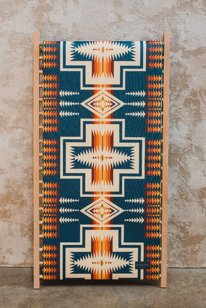 Pendleton X Yune Yoga Mat Harding Navy 5mm - One Color / One Size - Sports & Entertainment - Fitness & Body Building