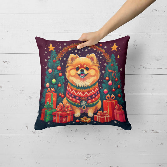 Pomeranian Christmas Throw Pillow - One Color / One Size - Home & Garden - Home Textile - Pillows