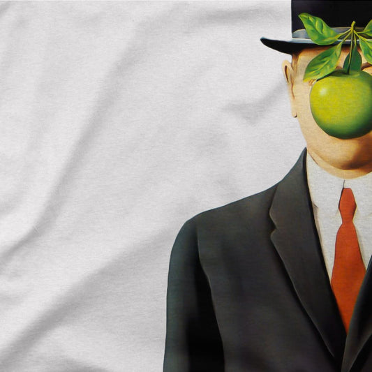 Rene Magritte the Son of Man 1964 Artwork T-Shirt - Men’s Fashion - Men’s Clothing - Shirts - Short Sleeve Shirts