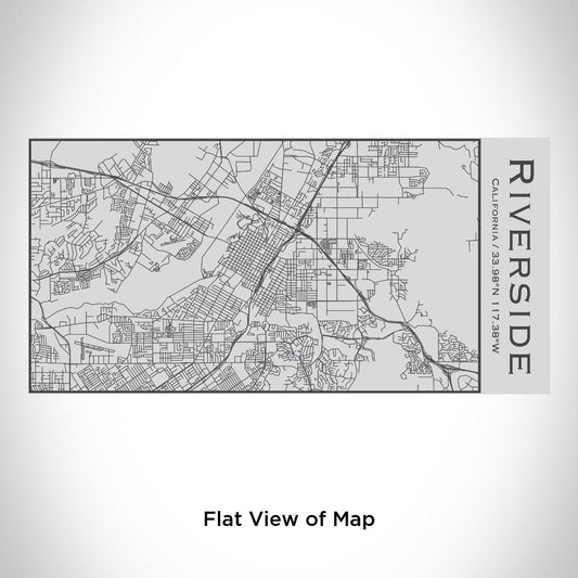Riverside - California Map Insulated Bottle - Drinkware