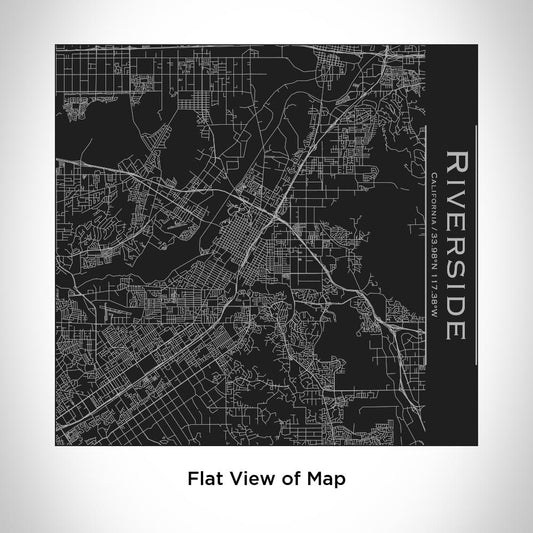 Riverside - California Map Tumbler in Matte Black - Drinkware