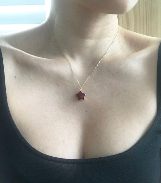 Ruby Star Necklace - One Color / One Size - Jewelry & Accessories - Necklaces & Pendants - Chain Necklaces