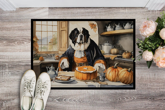 Saint Bernard Fall Kitchen Pumpkins Doormat - One Color / One Size - Home & Garden - Home Textile - Carpets & Rugs