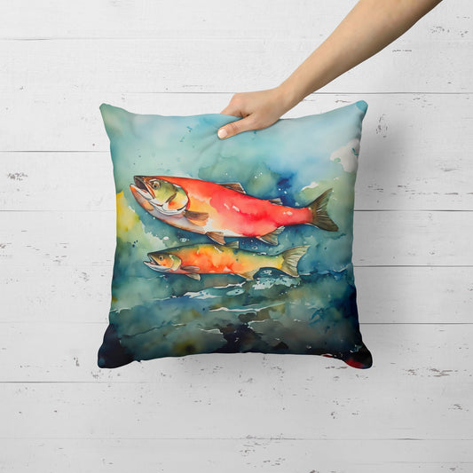 Salmon Throw Pillow - One Color / One Size - Home & Garden - Home Textile - Pillows