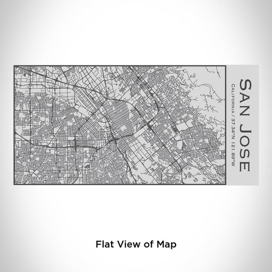 San Jose - California Map Insulated Bottle - Drinkware