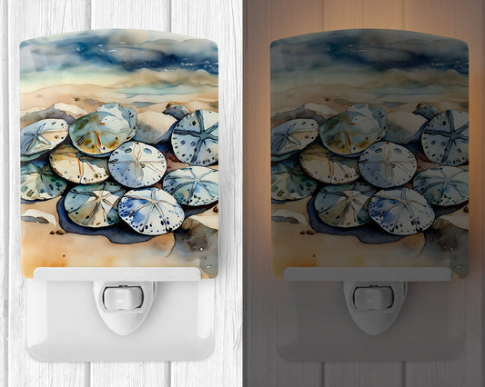 Sand Dollars Ceramic Night Light - One Color / One Size - Home & Garden - Home Improvement - Lights & Lighting - Night
