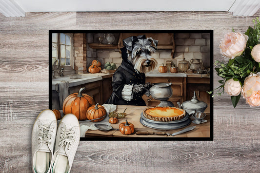 Schnauzer Fall Kitchen Pumpkins Doormat - One Color / One Size - Home & Garden - Home Textile - Carpets & Rugs