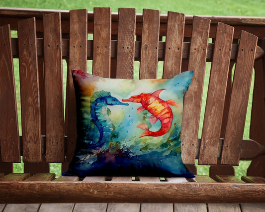 Seahorses Throw Pillow - One Color / One Size - Home & Garden - Home Textile - Pillows