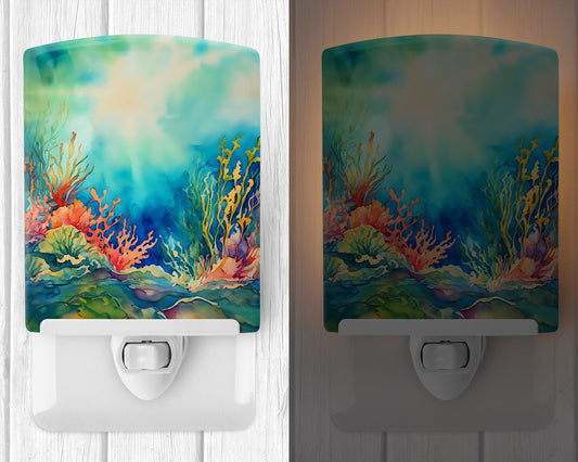 Seaweed Ceramic Night Light - One Color / One Size - Home & Garden - Home Improvement - Lights & Lighting - Night Lights