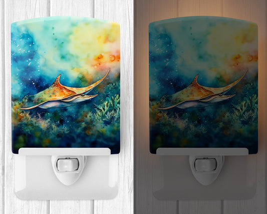 Sting Ray Ceramic Night Light - One Color / One Size - Home & Garden - Home Improvement - Lights & Lighting - Night