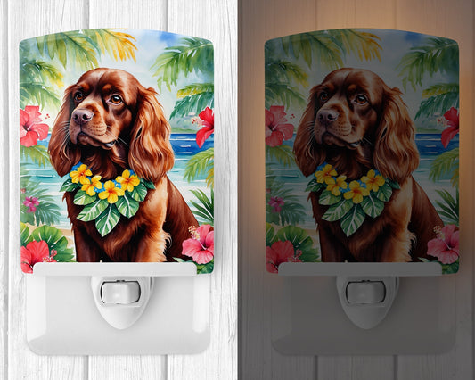 Sussex Spaniel Luau Ceramic Night Light - One Color / One Size - Home & Garden - Home Improvement - Lights & Lighting