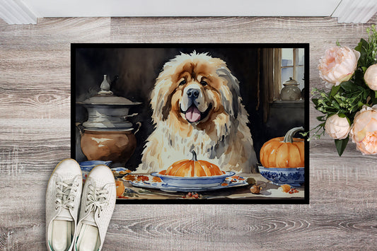 Tibetan Mastiff Fall Kitchen Pumpkins Doormat - One Color / One Size - Home & Garden - Home Textile - Carpets & Rugs