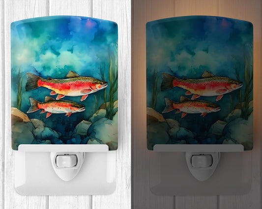 Trout Ceramic Night Light - One Color / One Size - Home & Garden - Home Improvement - Lights & Lighting - Night Lights