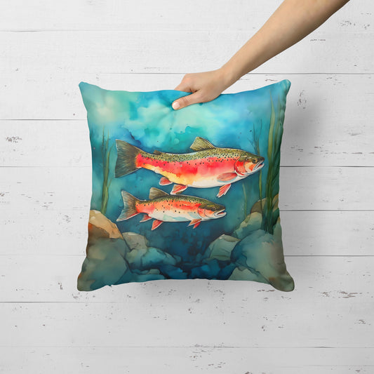 Trout Throw Pillow - One Color / One Size - Home & Garden - Home Textile - Pillows