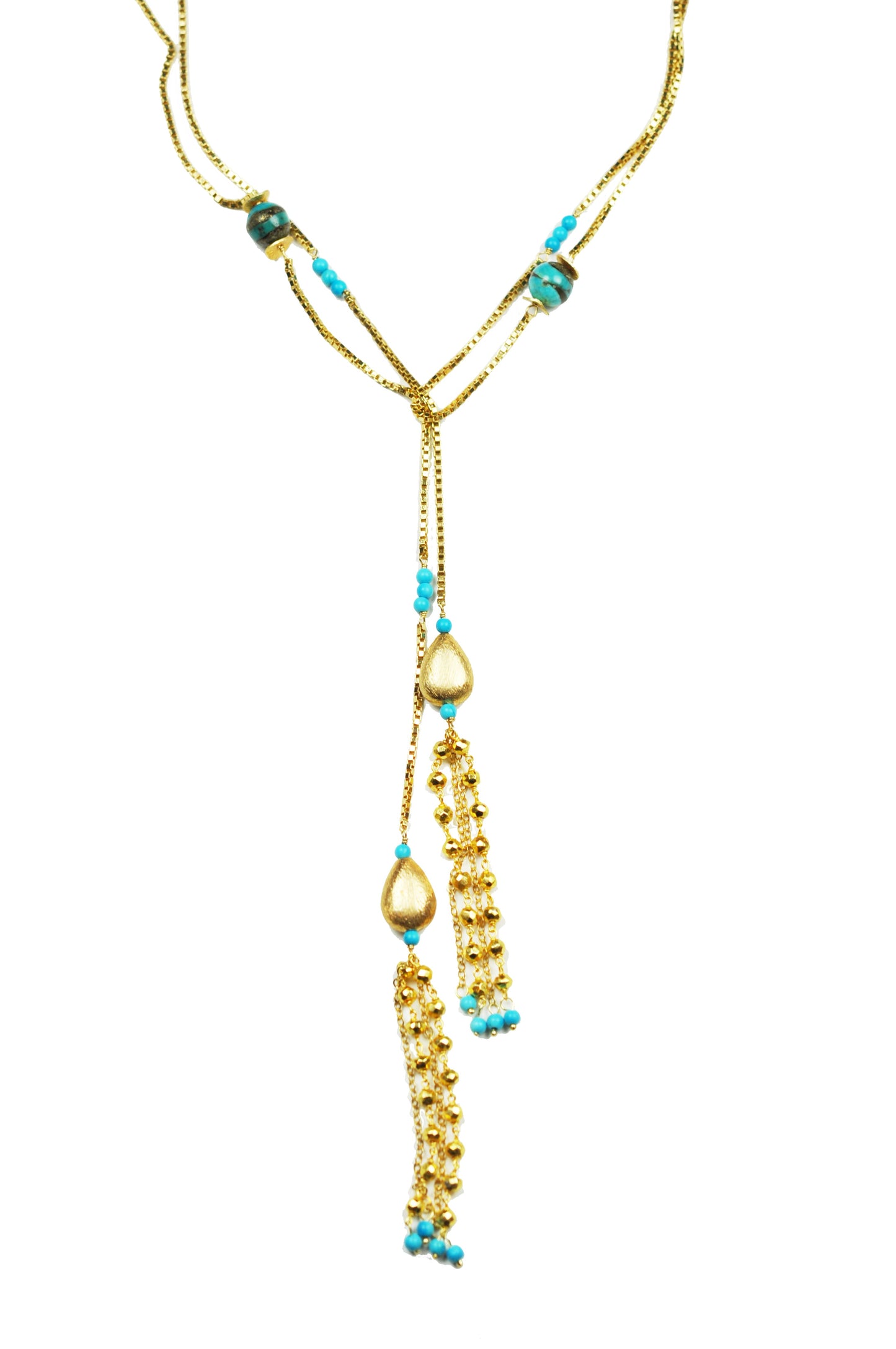 Turquoise Lariat Necklace - One Color / One Size - Jewelry & Accessories