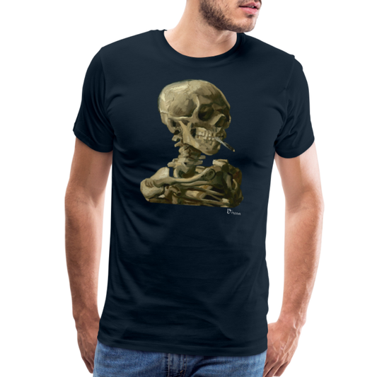 Van Gogh Skull of a Skeleton With Burning Cigarette 1886 T-Shirt - Men’s Fashion - Men’s Clothing - Tops & Tees