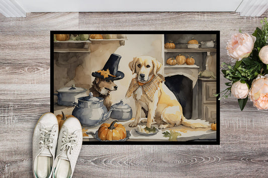 Yellow Lab Fall Kitchen Pumpkins Doormat - One Color / One Size - Home & Garden - Home Textile - Carpets & Rugs