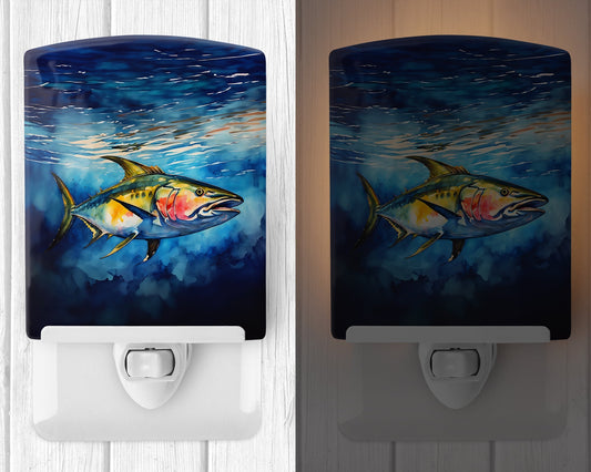 Yellowfin Tuna Ceramic Night Light - One Color / One Size - Home & Garden - Home Improvement - Lights & Lighting