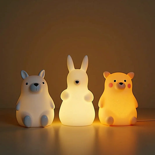 Ceramic Animal Lights - Whimsical Ceramic Animal Lights for Cozy Modern Rooms
