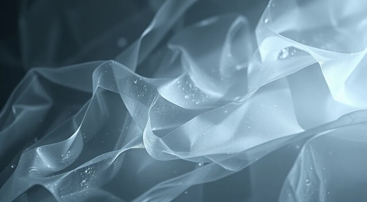 Clean-glass concept: mist, wipe pattern, uniform shine