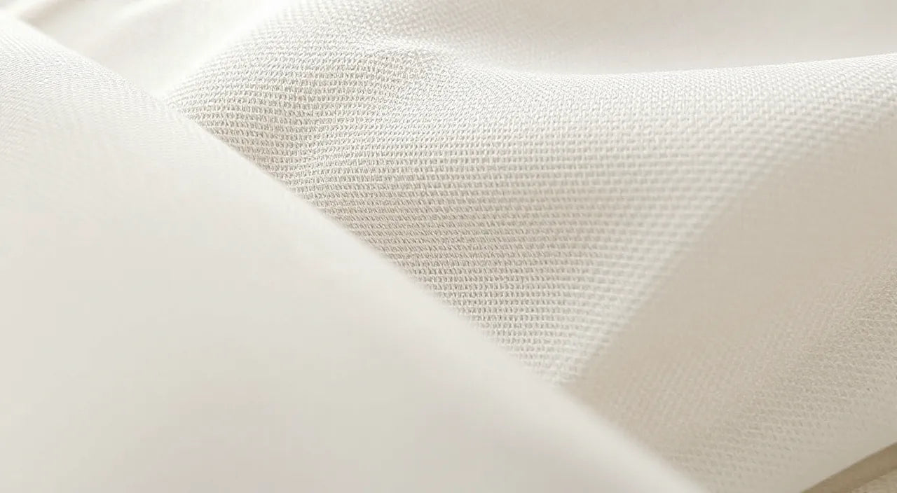 Close-up view of reinforced seams and dense weave textures