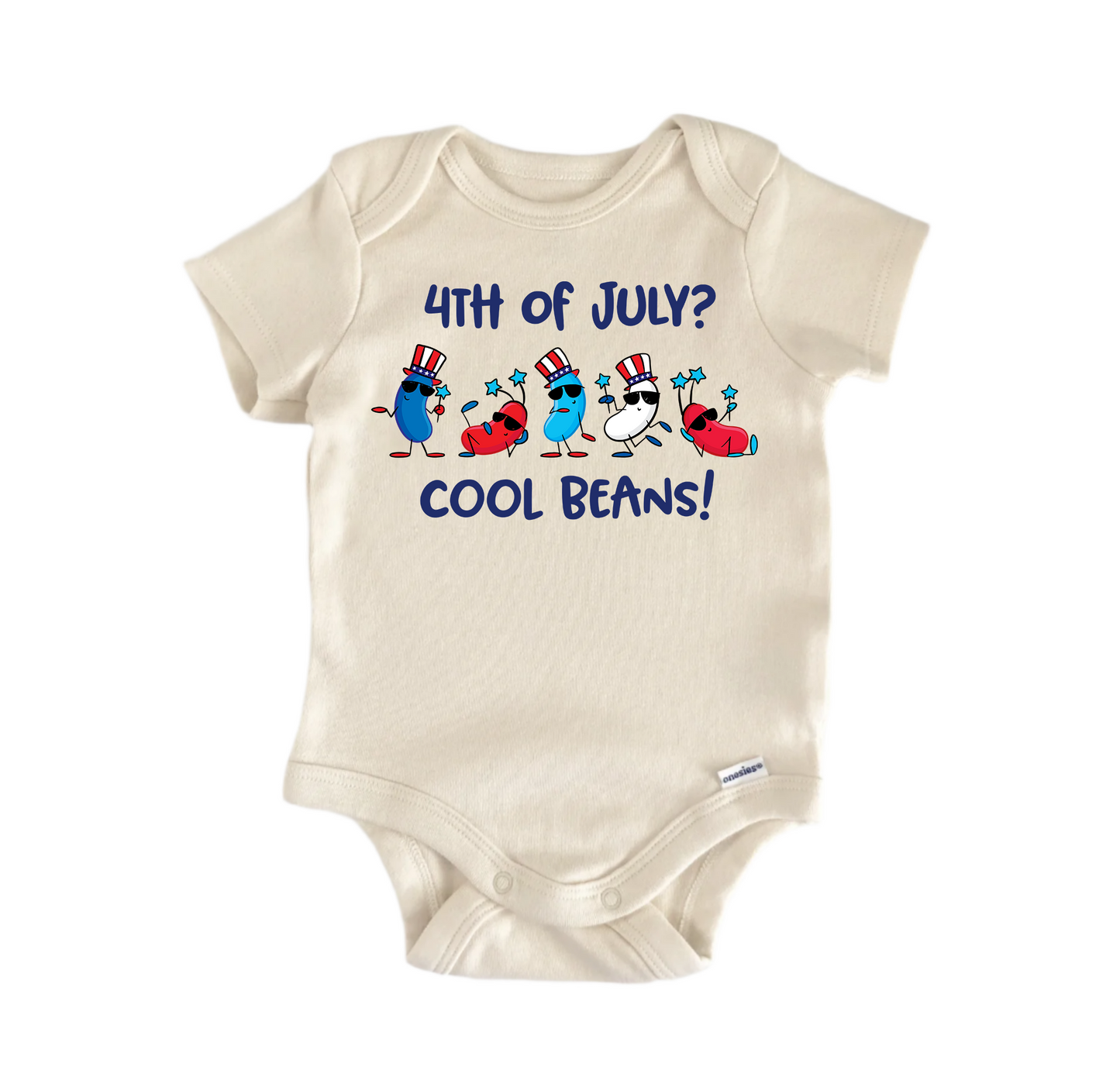 4th of July Cool Beans Patriotic - Baby Boy Girl Clothes Bodysuit Funny Cute - Kids & Babies - Mother & Kids - Boys’