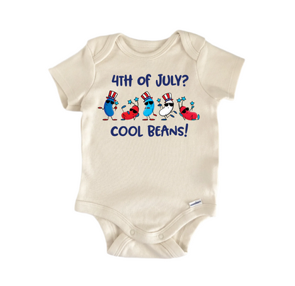 4th of July Cool Beans Patriotic - Baby Boy Girl Clothes Bodysuit Funny Cute - Kids & Babies - Mother & Kids - Boys’