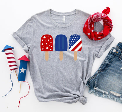4th of July Popsicles T-Shirt - Women’s Fashion - Women’s Clothing - Tops & Tees - T-Shirts