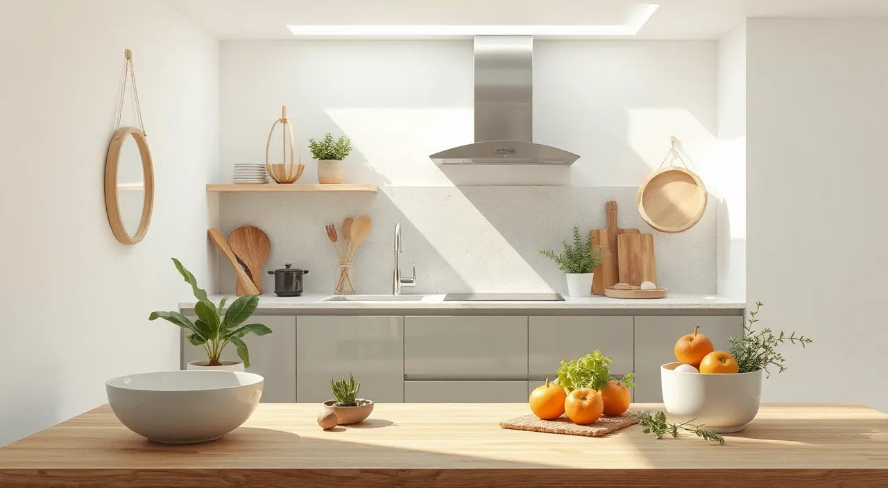 Split color-coded tasks for clean kitchen workflow