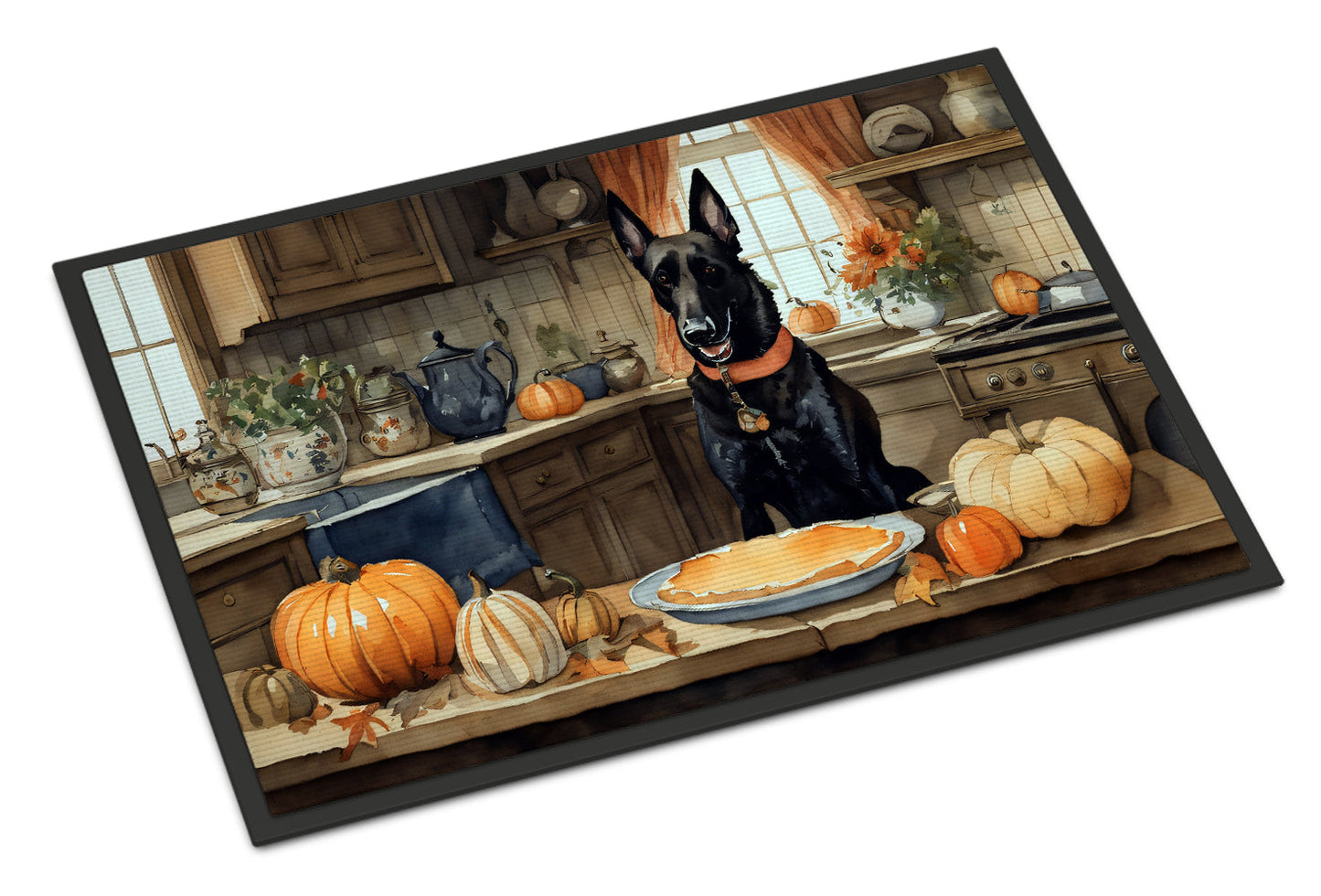 Belgian Malinois Fall Kitchen Pumpkins Doormat
